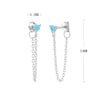 Wholesale S925 Sterling Fashion Exquisite Simple Inlaid Zircon Geometric Earrings Jewelry