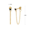 Wholesale S925 Sterling Fashion Exquisite Simple Inlaid Zircon Geometric Earrings Jewelry