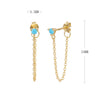Wholesale S925 Sterling Fashion Exquisite Simple Inlaid Zircon Geometric Earrings Jewelry