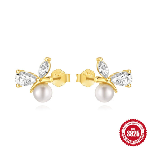 Wholesale S925 Sterling Silver Acrylic Hollow Flap Flower Geometric Earrings With Electroplating Treatment And Minimalist Design