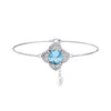 Wholesale S925 Sterling Silver Adjustable Women's Simple Minimalist Bracelet With Electroplating And Zircon