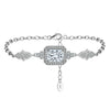 Wholesale S925 Sterling Silver Adjustable Women's Simple Minimalist Bracelet With Electroplating And Zircon