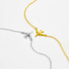 Wholesale S925 Sterling Silver Aircraft Pendant Necklace And Bracelet With Adjustable Cross Chain Electroplated Platinum Or 18K Gold Simple Style Unisex