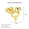 Wholesale S925 Sterling Silver Animal Black Zircon Earrings For Women Light Luxury Distinctive Retro Trendy