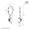 Wholesale S925 Sterling Silver Animal Dolphin Women's Earrings