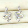 Wholesale S925 Sterling Silver Animal Snake Electroplated Microinlaid Zircon Women's Earrings