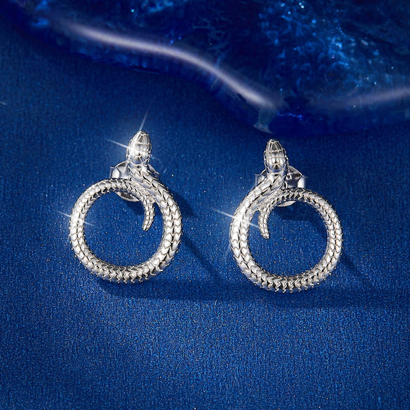 Wholesale S925 Sterling Silver Animal Snake Series Clip Earring And Necklace Jewelry Set With Electroplating Featuring Bear Little Pig Small Animal Patterns