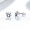 Wholesale S925 Sterling Silver Antler Earrings With Animal Pattern And Electroplating Treatment