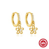 Wholesale S925 Sterling Silver Asymmetrical Moon Earrings With French Tassel And Zircon Geometric Design