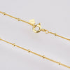 Wholesale S925 Sterling Silver Bead Long Chain Necklace With Geometric Style And Electroplating Process
