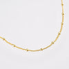 Wholesale S925 Sterling Silver Bead Long Chain Necklace With Geometric Style And Electroplating Process