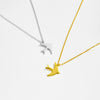 Wholesale S925 Sterling Silver Bird Bear Little Pig Small Animal Pattern Simple Style Necklace Earrings With Cross Chain And Joker Clavicle Chain Platinum 18K Gold Electroplated