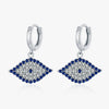 Wholesale S925 Sterling Silver Blue Eye Earrings For Women Electroplated Light Luxury Style
