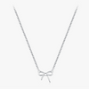 Wholesale S925 Sterling Silver Bow Clavicle Chain Necklace Jewelry For Women With Electroplating Treatment