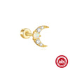Wholesale S925 Sterling Silver Bow Pattern Microinlaid Zircon Flower Ear Bone Nail Piercing Earrings For Women