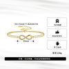 Wholesale S925 Sterling Silver Bracelet Bow Geometric 4A Zircon Electroplated