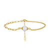 Wholesale S925 Sterling Silver Bracelet With Natural Freshwater Pearls Geometric Design Electroplating For Women