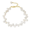 Wholesale S925 Sterling Silver Bracelet With Natural Freshwater Pearls Geometric Design Electroplating For Women