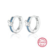 Wholesale S925 Sterling Silver Butterfly Diamond Earrings Minimalist Style