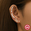 Wholesale S925 Sterling Silver Butterfly Ear Bone Nail Earrings With Hollow Design And Geometric Pattern Unisex Environmental Protection Electroplating