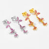 Wholesale S925 Sterling Silver Butterfly Pendant Earrings For Women Light Luxury Sweet Animal Style