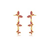 Wholesale S925 Sterling Silver Butterfly Pendant Earrings For Women Light Luxury Sweet Animal Style