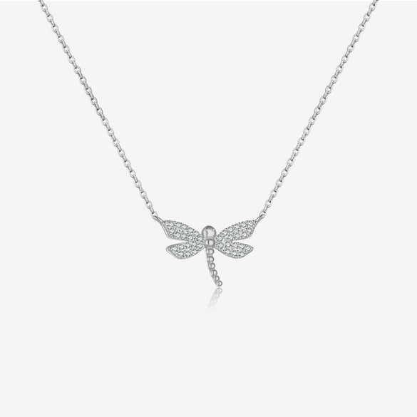Wholesale S925 Sterling Silver Butterfly Pendant Necklace For Women With Full Diamond High End Delicate Design Platinum Or 18K Gold Electroplated