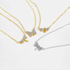 Wholesale S925 Sterling Silver Butterfly Pendant Necklace For Women With Full Diamond High End Delicate Design Platinum Or 18K Gold Electroplated