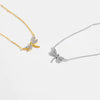 Wholesale S925 Sterling Silver Butterfly Pendant Necklace For Women With Full Diamond High End Delicate Design Platinum Or 18K Gold Electroplated
