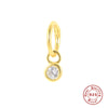 Wholesale S925 Sterling Silver Cartilage Piercing Single Earrings With Diamond Embedded Geometric Style Electroplated Ear Bone Stud Jewelry For Women