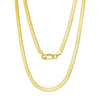 Wholesale S925 Sterling Silver Chain Blade Flat Snake Clavicle Chain Electroplated
