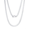 Wholesale S925 Sterling Silver Chain Blade Flat Snake Clavicle Chain Electroplated