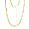 Wholesale S925 Sterling Silver Chain Blade Flat Snake Clavicle Chain Electroplated