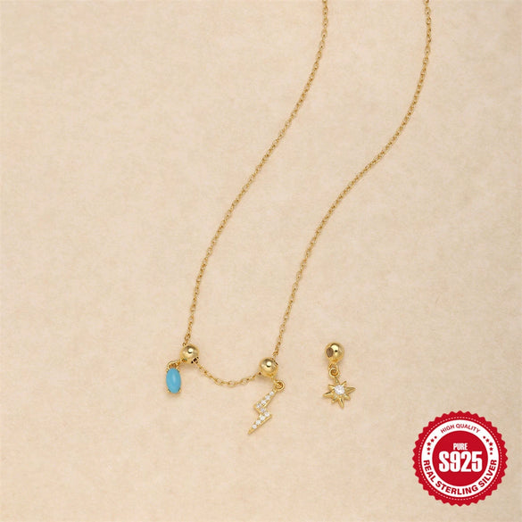 Wholesale S925 Sterling Silver Charm Necklace With Detachable Adjustable Accessories Bow Tie Pattern O Chain Electroplated For Women