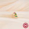 Wholesale S925 Sterling Silver Christmas Tree Geometric Antler Earrings With Electroplating Design For Women