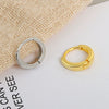Wholesale S925 Sterling Silver Circle Earbuckle Earrings Ins Nordic Style