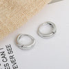 Wholesale S925 Sterling Silver Circle Earbuckle Earrings Ins Nordic Style