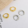 Wholesale S925 Sterling Silver Circle Earbuckle Earrings Ins Nordic Style