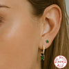 Wholesale S925 Sterling Silver Circle U Shaped Geometric Exaggerated Women's Earrings With Zircon