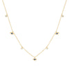 Wholesale S925 Sterling Silver Classic Devil's Eye Zircon Clavicle Necklace With Geometric Pattern And Electroplating For Women