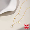 Wholesale S925 Sterling Silver Classic Five Pointed Star Pearl Zircon Necklace With Electroplating And O Chain For Women