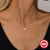 Wholesale S925 Sterling Silver Classic Five Pointed Star Pearl Zircon Necklace With Electroplating And O Chain For Women