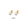 Wholesale S925 Sterling Silver Classic Four Claw Imitation Pearl Earrings For Women With Geometric Design And Electroplating