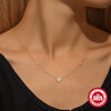 Wholesale S925 Sterling Silver Classic Love Geometric Pattern Electroplated All Match Necklace For Women