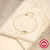 Wholesale S925 Sterling Silver Classic Octagonal Star Diamond Tag Bracelet With Real Gold Electroplating For Women