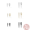 Wholesale S925 Sterling Silver Classic Personality Rivet Geometric Earrings For Cool Girls