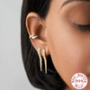 Wholesale S925 Sterling Silver Classic Personality Rivet Geometric Earrings For Cool Girls