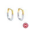Wholesale S925 Sterling Silver Classic U Shaped Geometric Joker Earring With Electroplating For Women