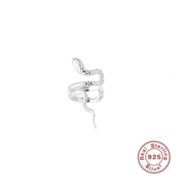 Wholesale S925 Sterling Silver Cold Style Snake Shaped Ear Clip For Women With Electroplating Process