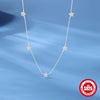 Wholesale S925 Sterling Silver Cold Wind Petal Pendant Clavicle Chain With Geometric Pattern And Electroplating For Women